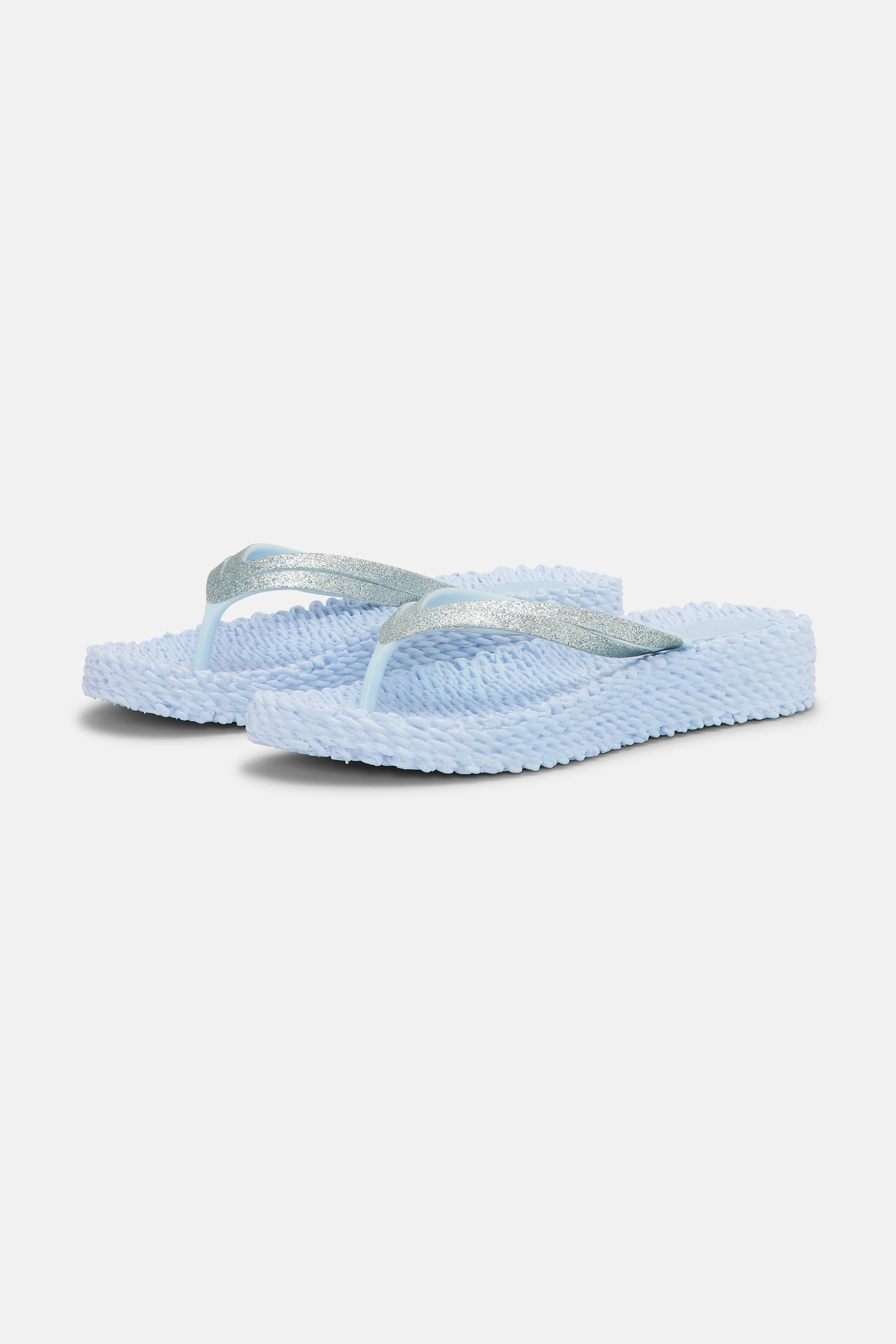 Platform Flip-flops Glitter - Blue Bell